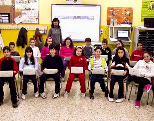 Niños participantes en el proyecto